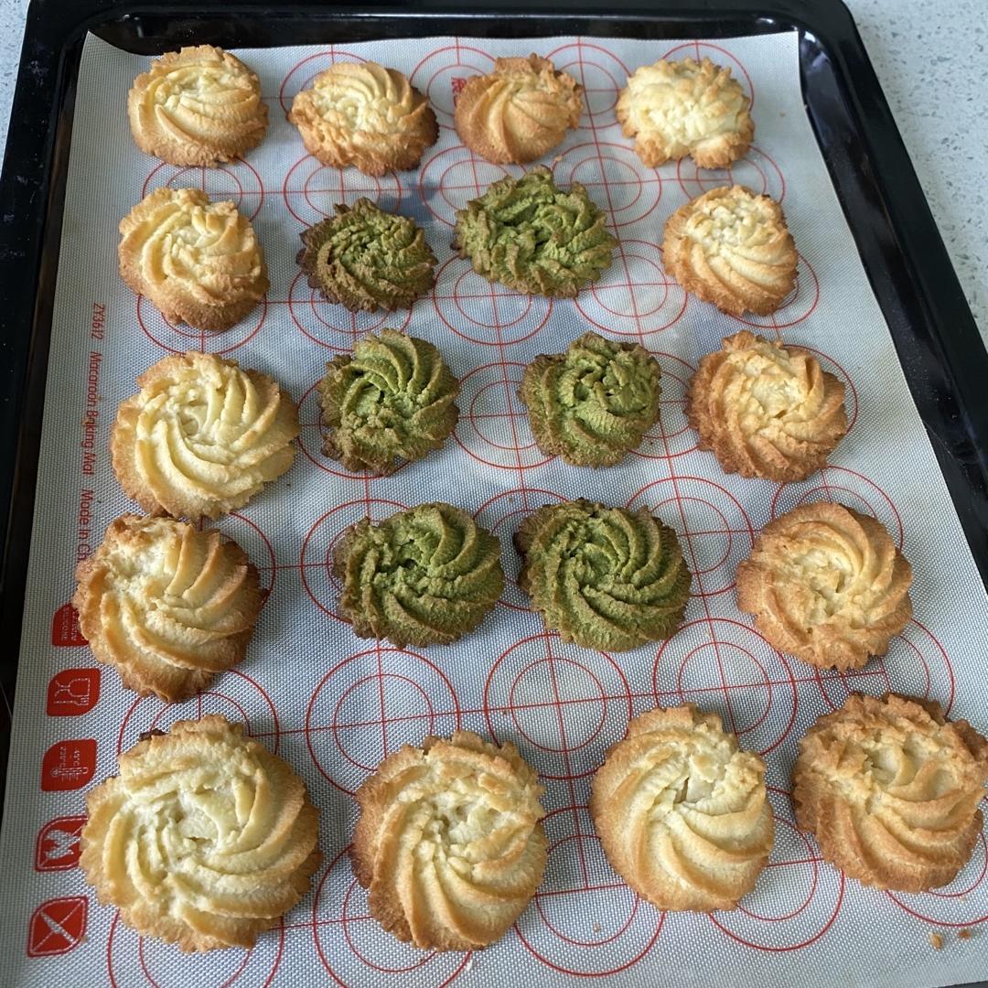 零失败❗️酥到掉渣的三色曲奇