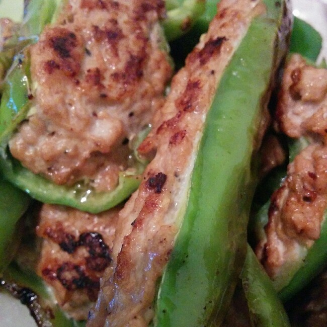 虎皮尖椒酿肉