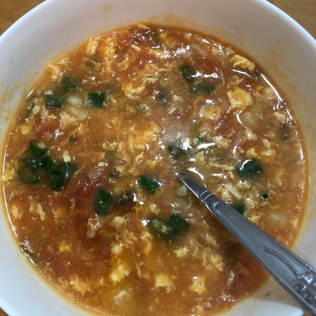 西红柿鸡蛋疙瘩汤