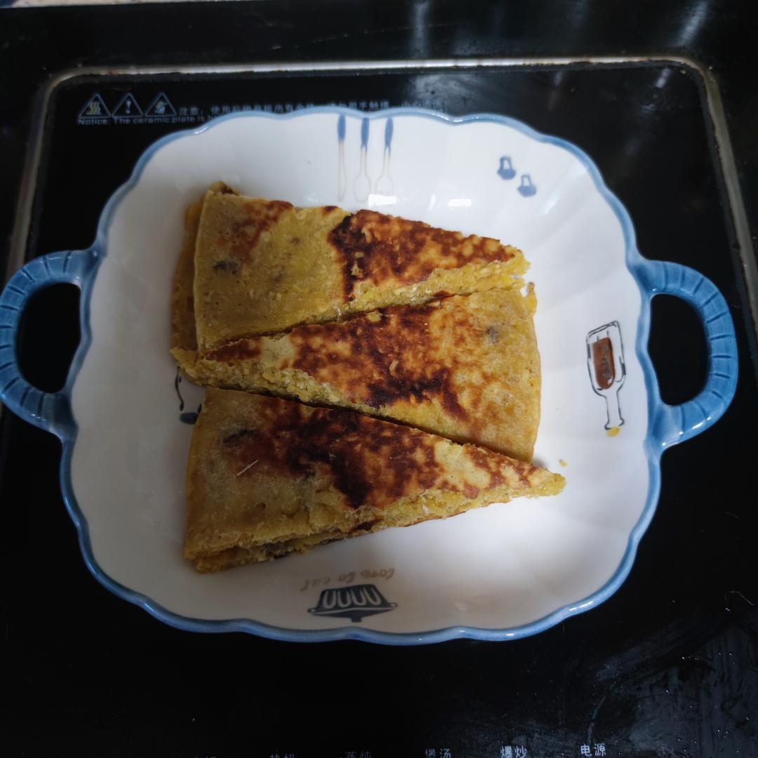 燕麦鸡蛋煎饼                  （松软有嚼劲）