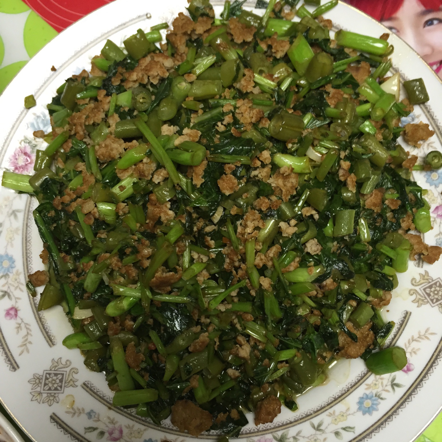 榄菜肉末四季豆