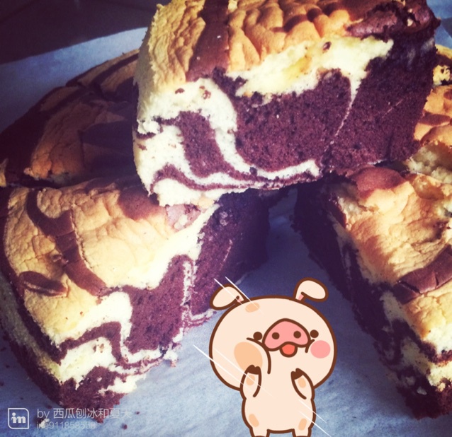 斑马纹戚风蛋糕