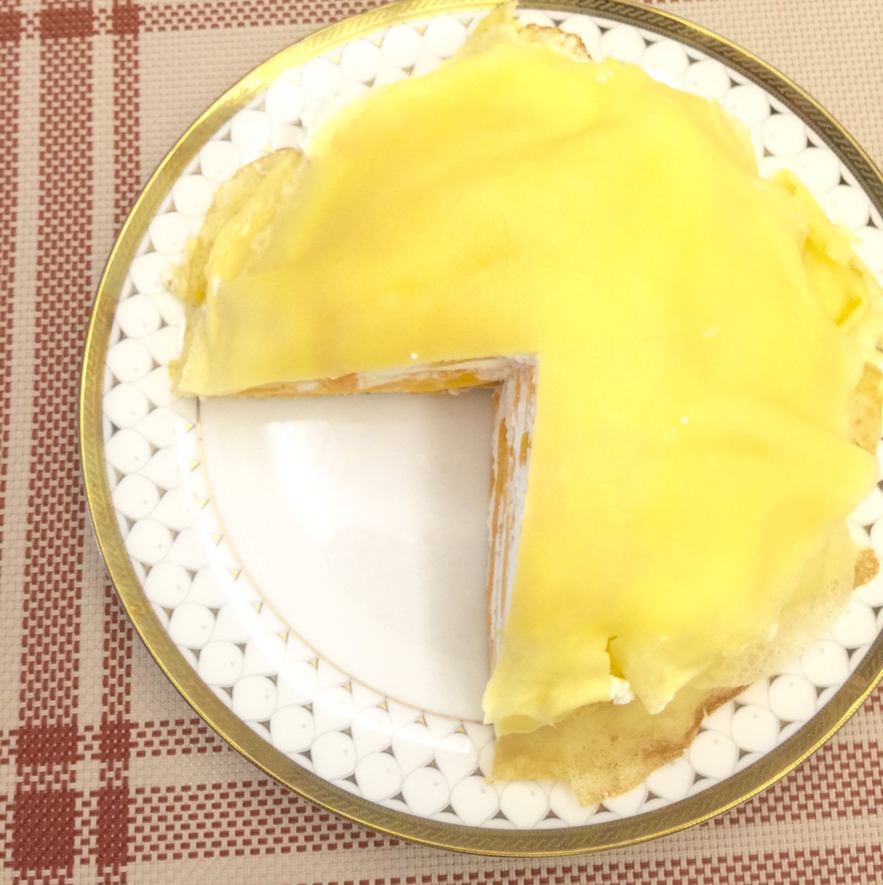 芒果千层蛋糕，100%成功告别煎皮无能