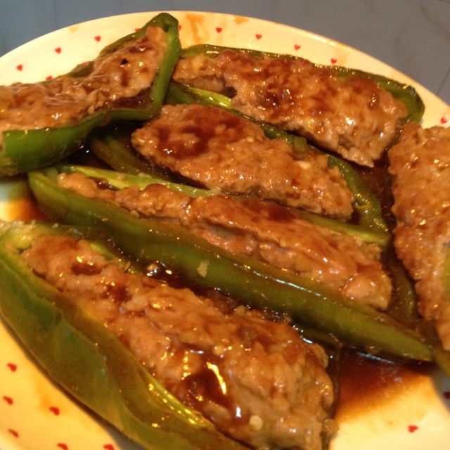 虎皮尖椒酿肉