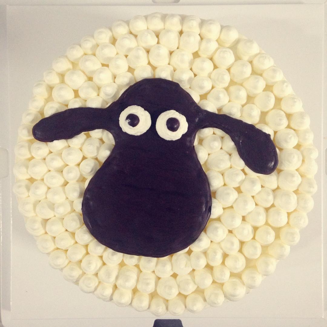 萌萌哒的肖恩羊咩咩蛋糕