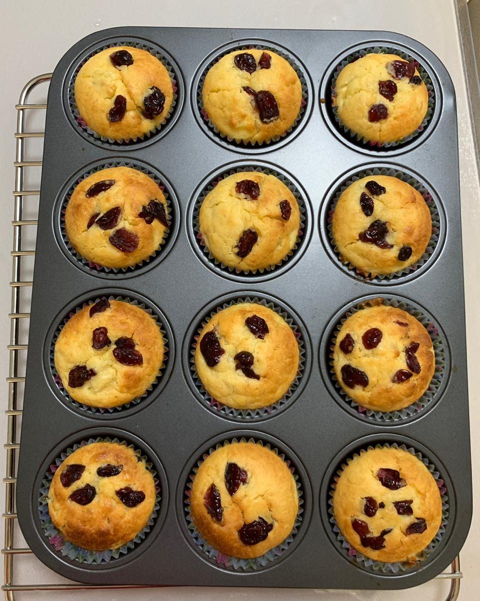 葡萄干（蔓越莓干）香蕉马芬