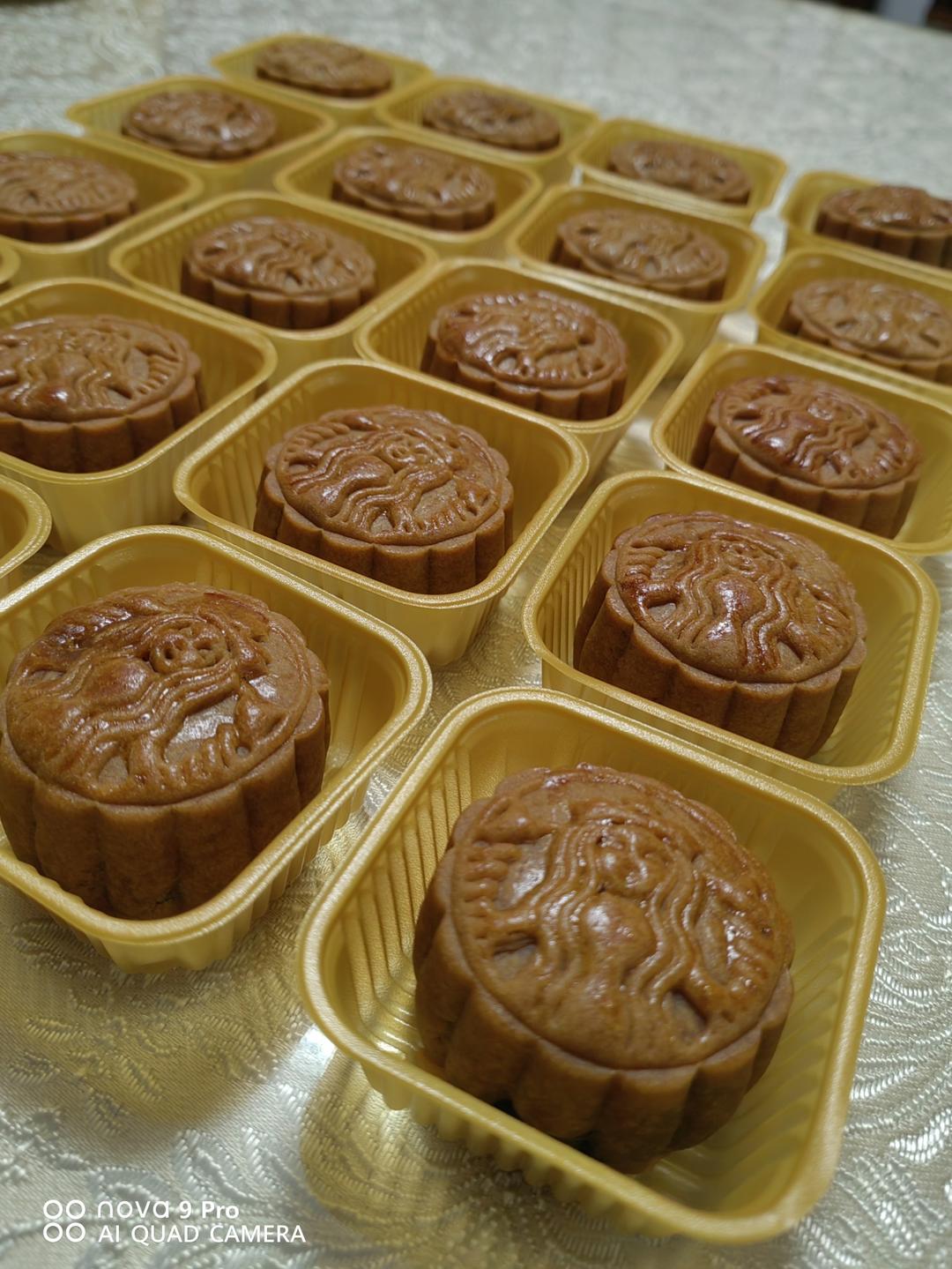 有浓郁焦糖味的黑糖月饼，真香