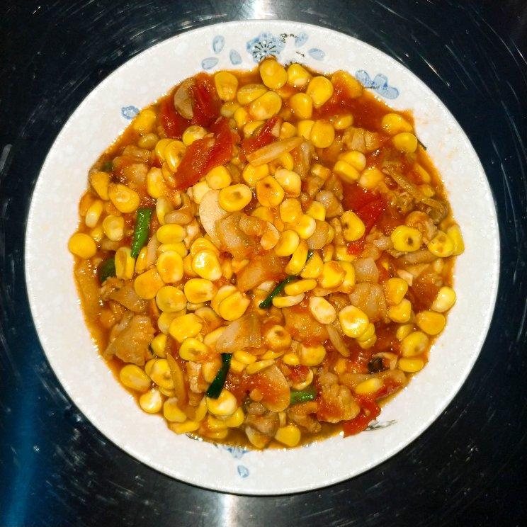 玉米炒肉末【超级下饭的快手家常菜】