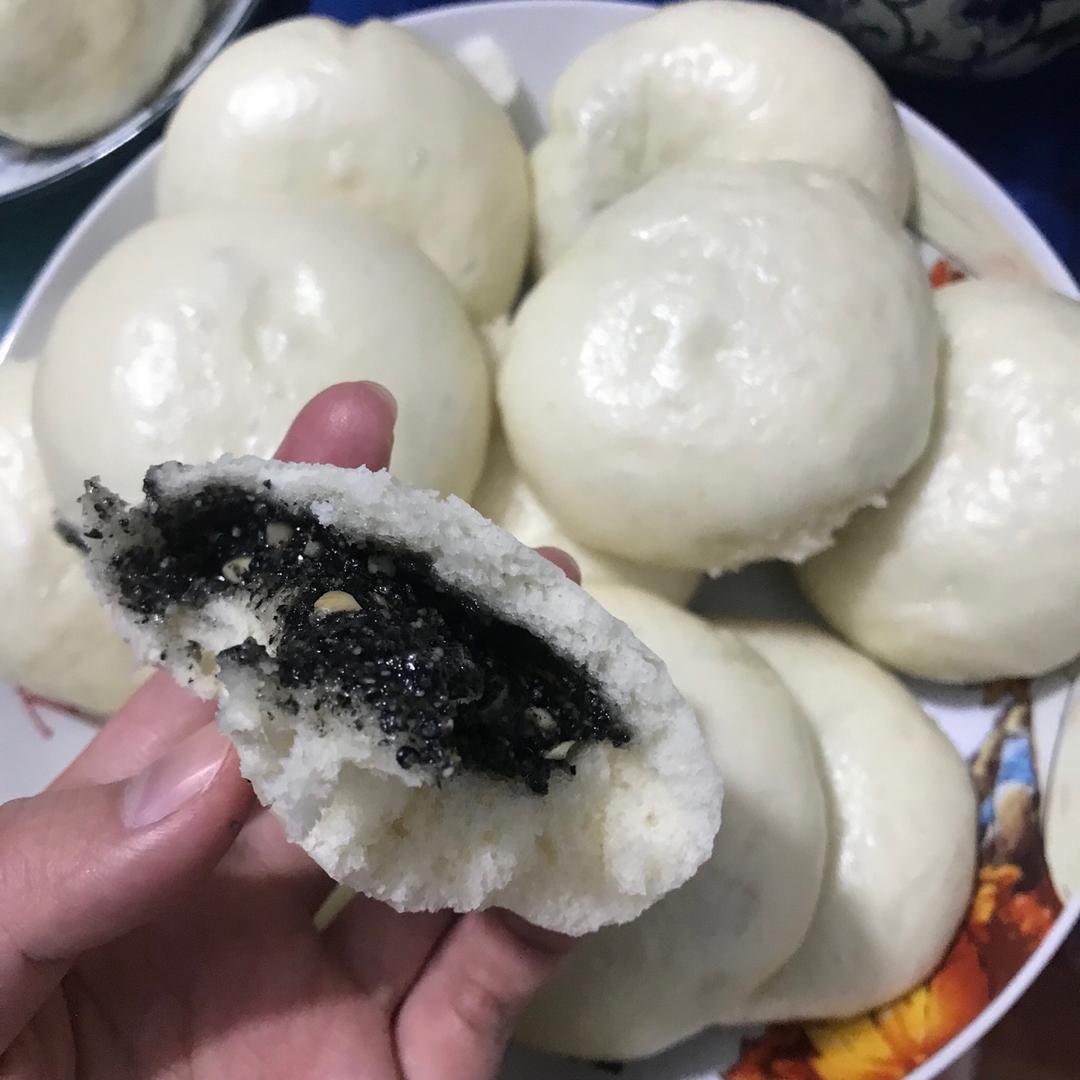 黑芝麻包（附流沙馅做法）