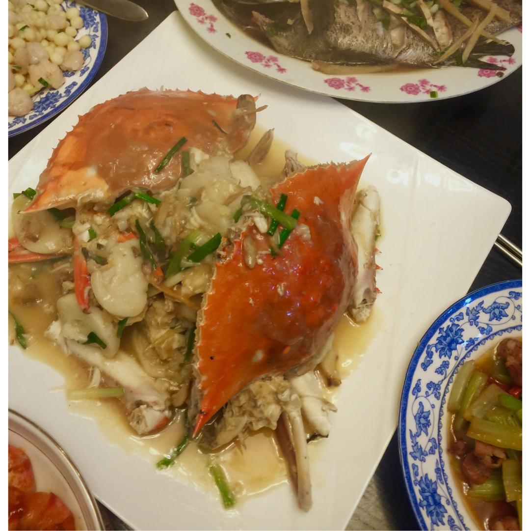 梭子蟹炒年糕