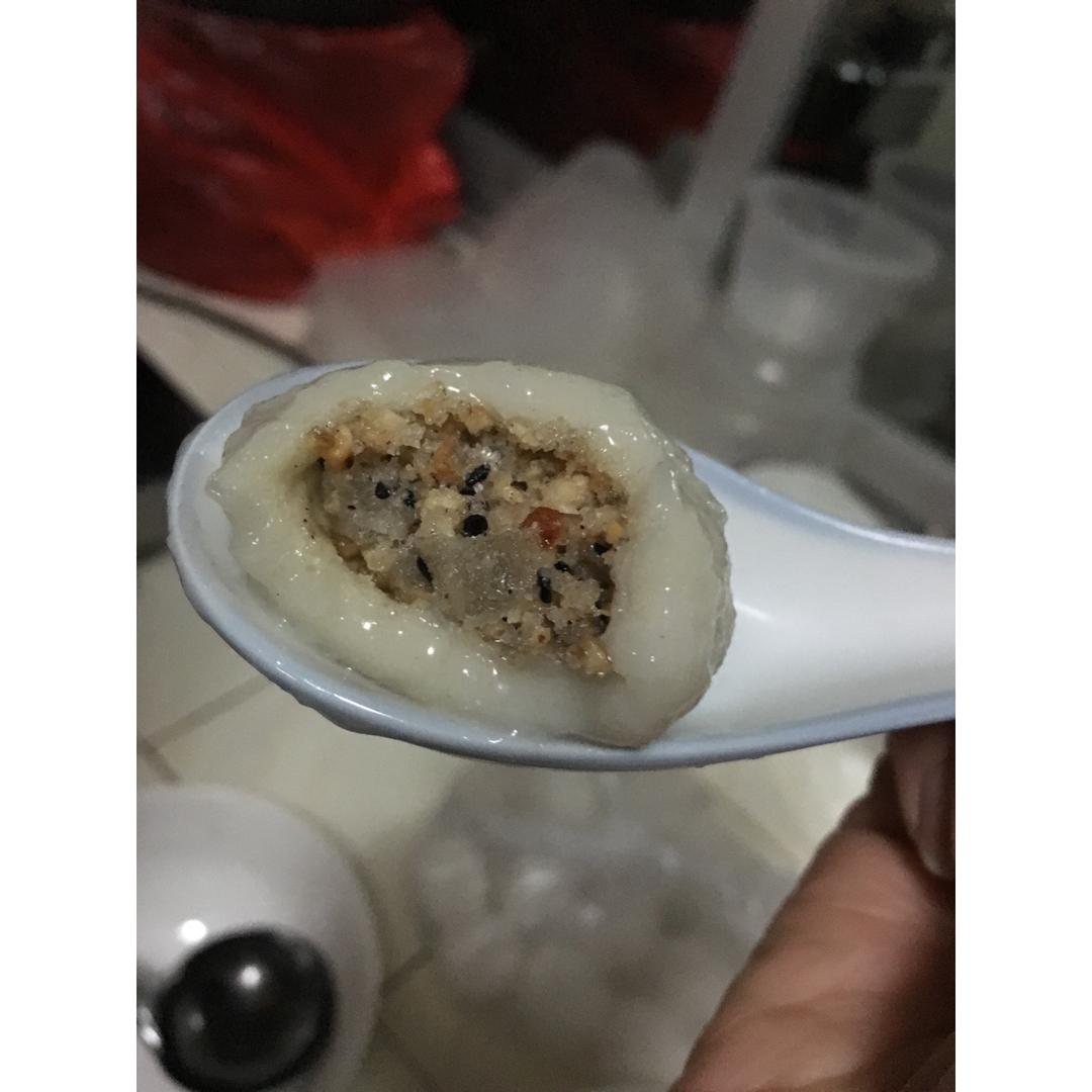 低卡无油紫薯汤圆
