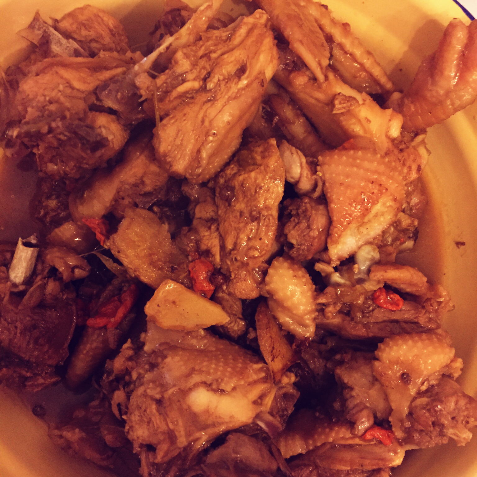 aunt李大胖做的家常炖鸡块