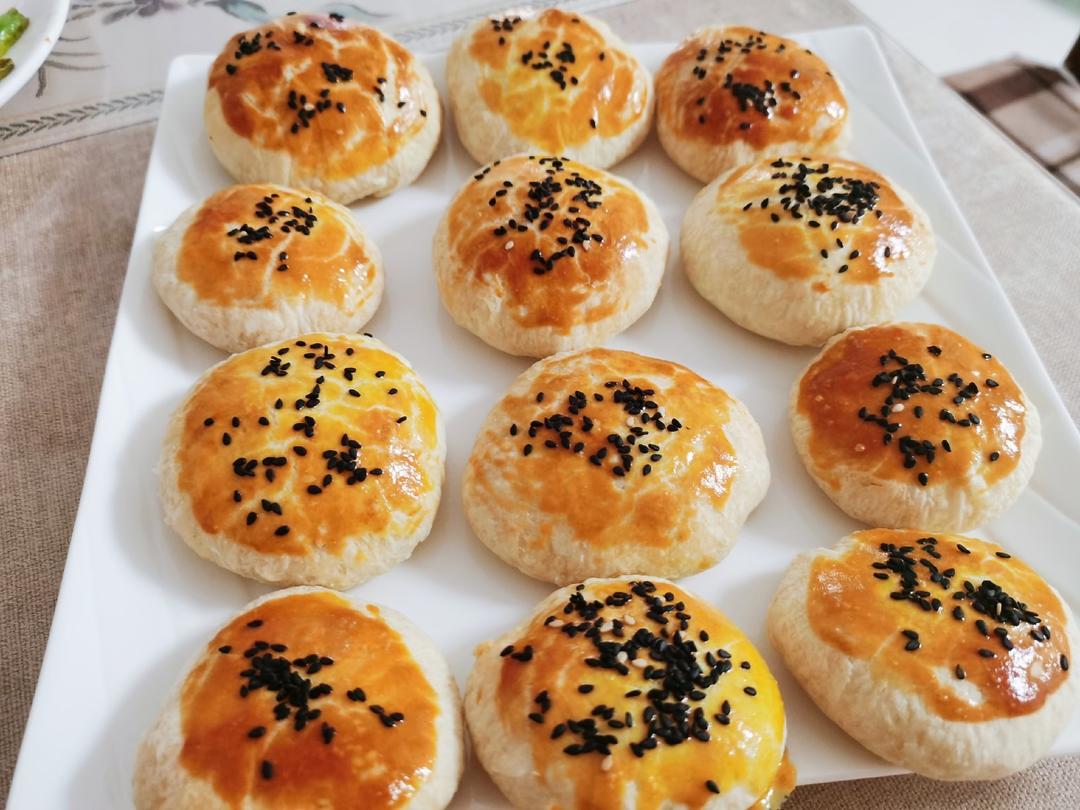 酥到掉渣的绿豆酥饼，简单易学