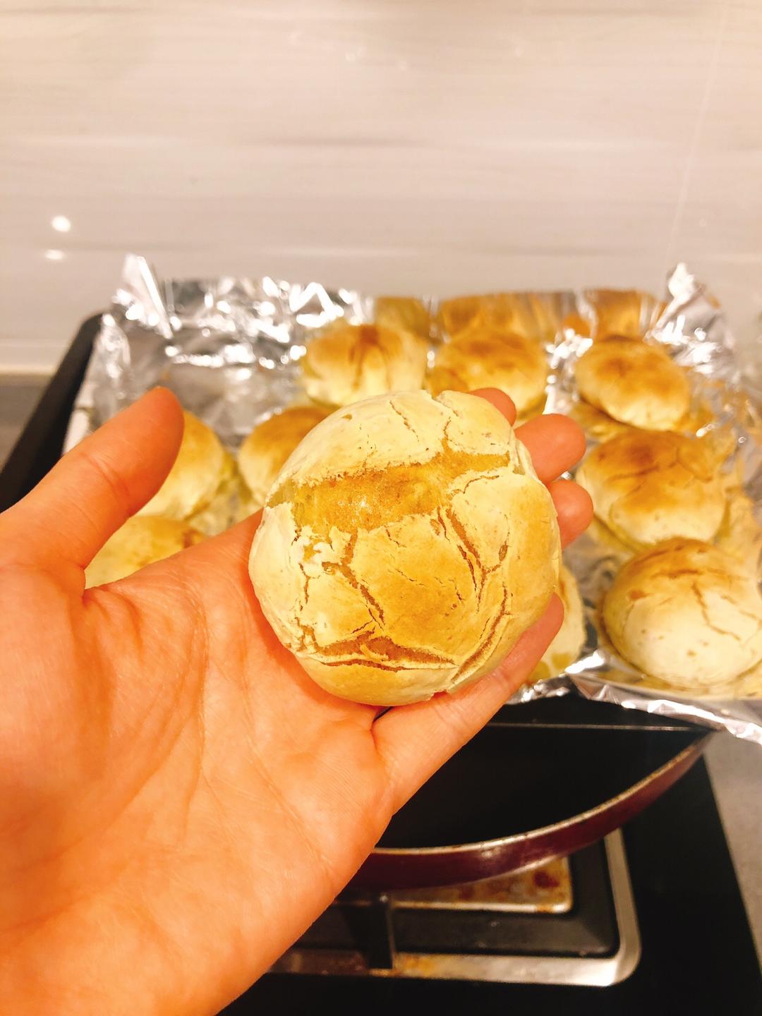 番薯饼（烤箱版 口感似脆皮麻薯）修改了一下方子的做法