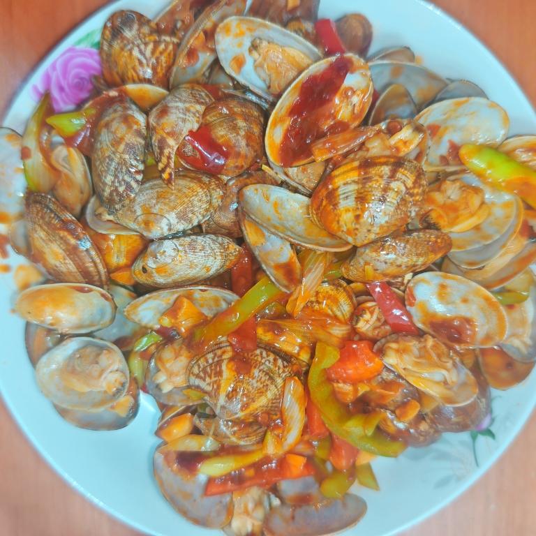 炒花蛤蜊