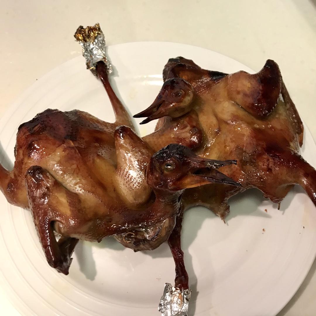 烤箱版脆皮烤乳鸽（内含脆皮的秘决）