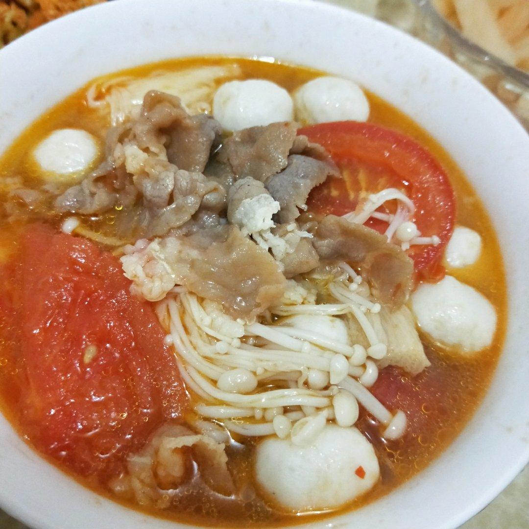 番茄土豆肥牛锅