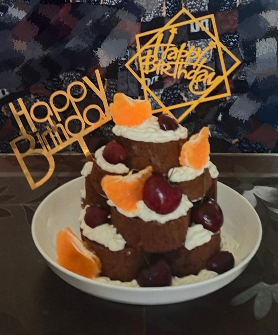 堆起来的蛋糕塔⁉️叠叠乐青提乳酪蛋糕🎂超乖