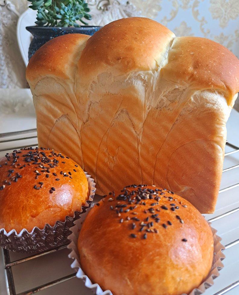 超软拉丝牛奶吐司🍞一次发酵