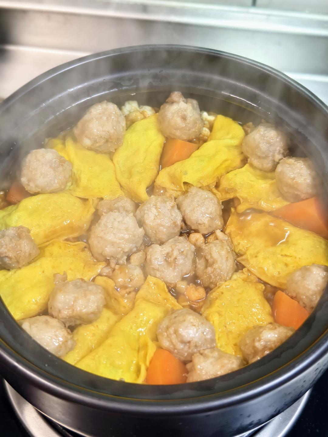 豆腐虾仁粉丝煲