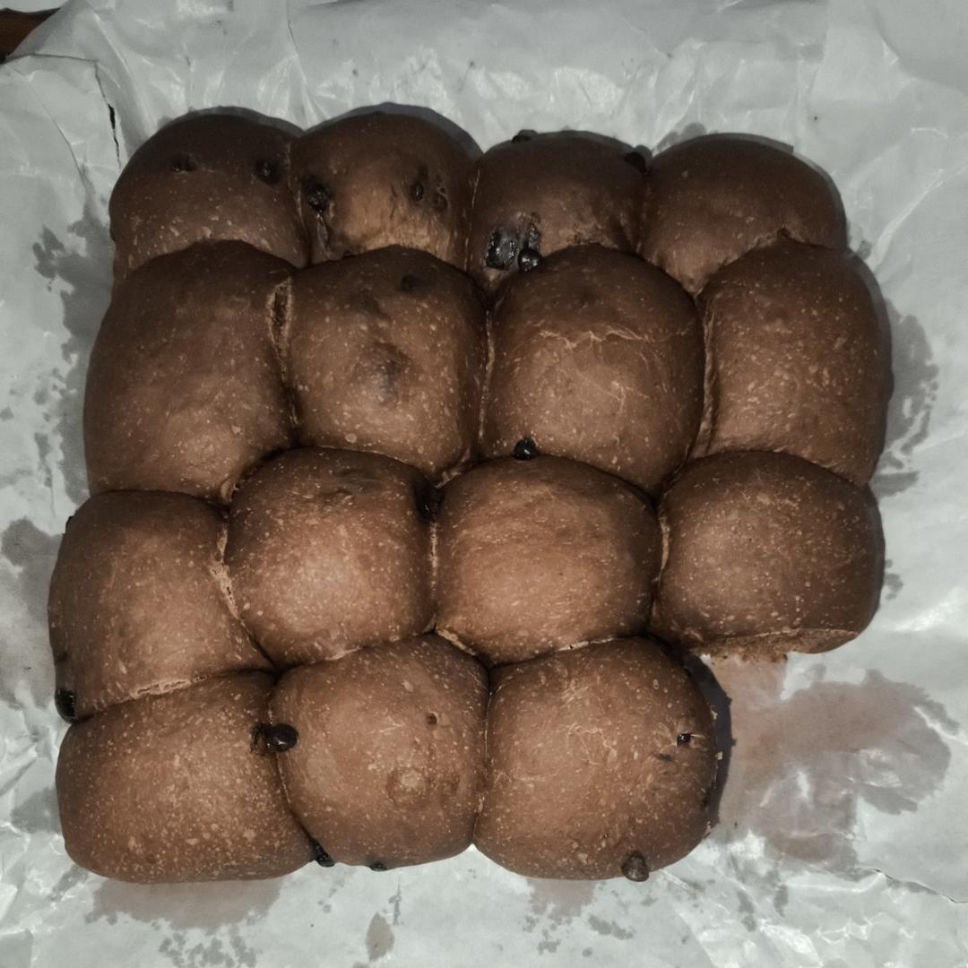 双重巧克力爆浆小餐包