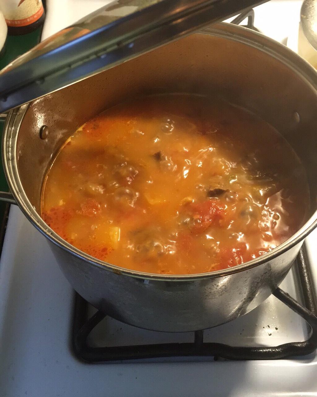 老丁的私房菜-番茄牛腩煲