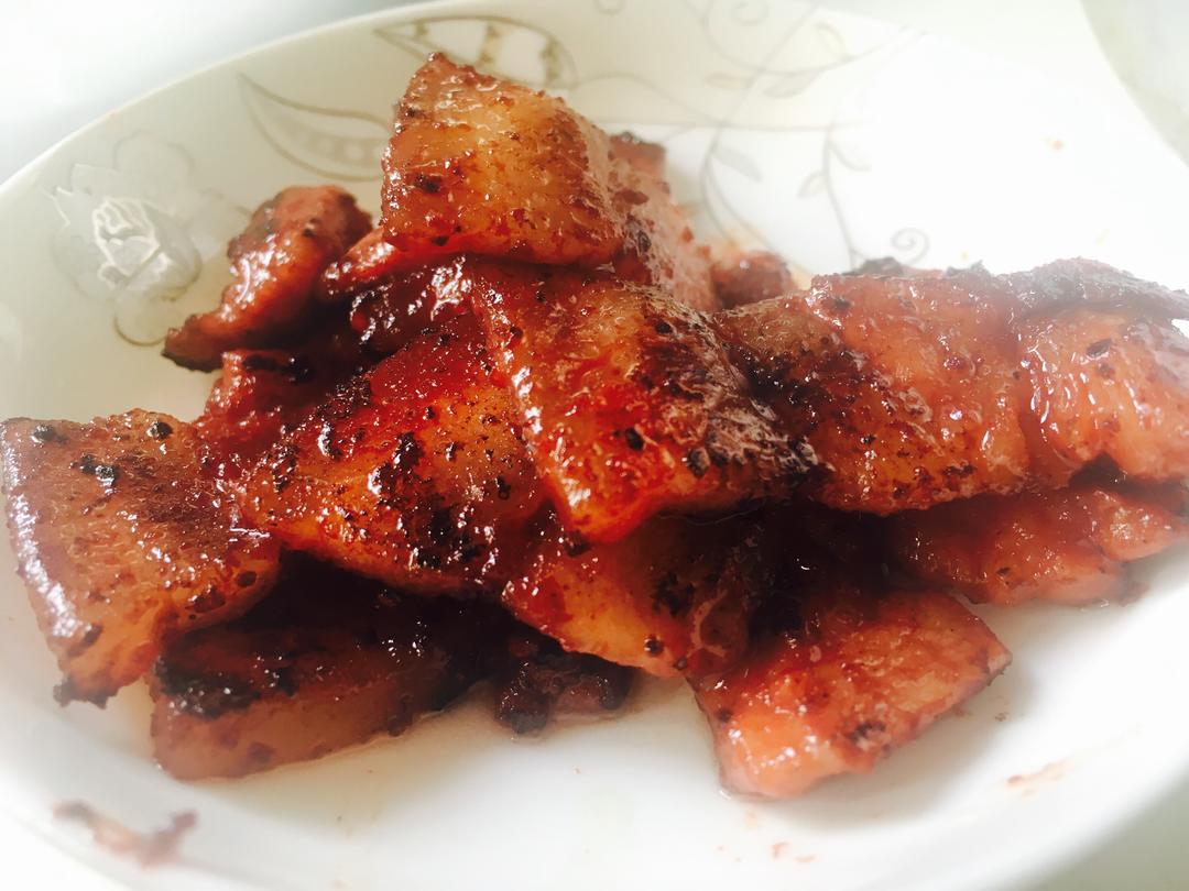 煎·腐乳五花肉的做法