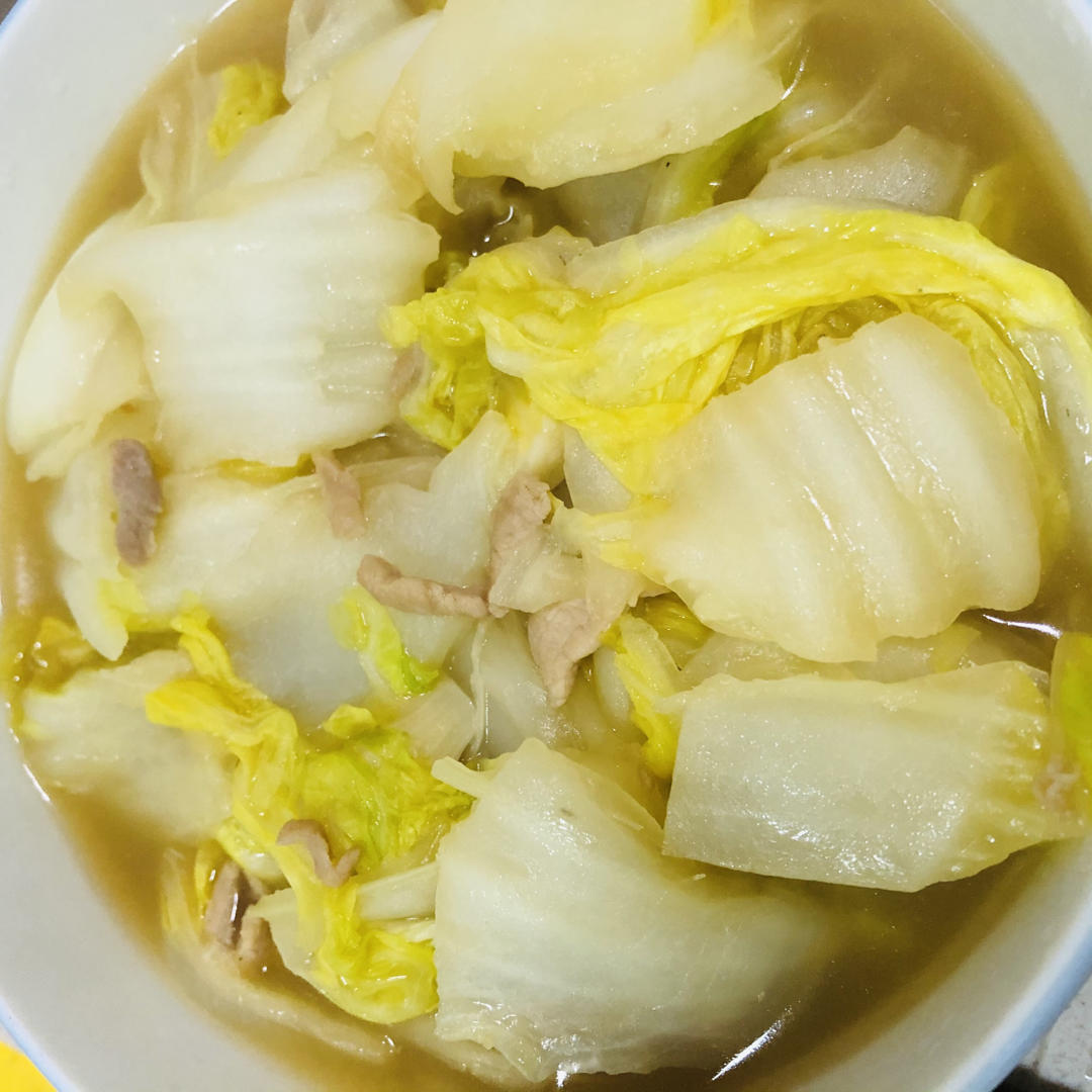 烂糊肉丝（白菜炒肉丝）