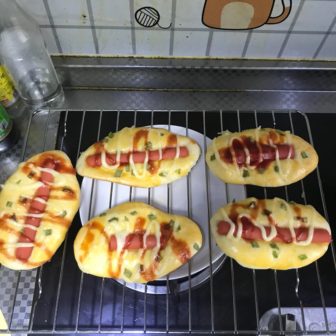 咸香松软❗️巨好吃的香葱肉松火腿面包❗️