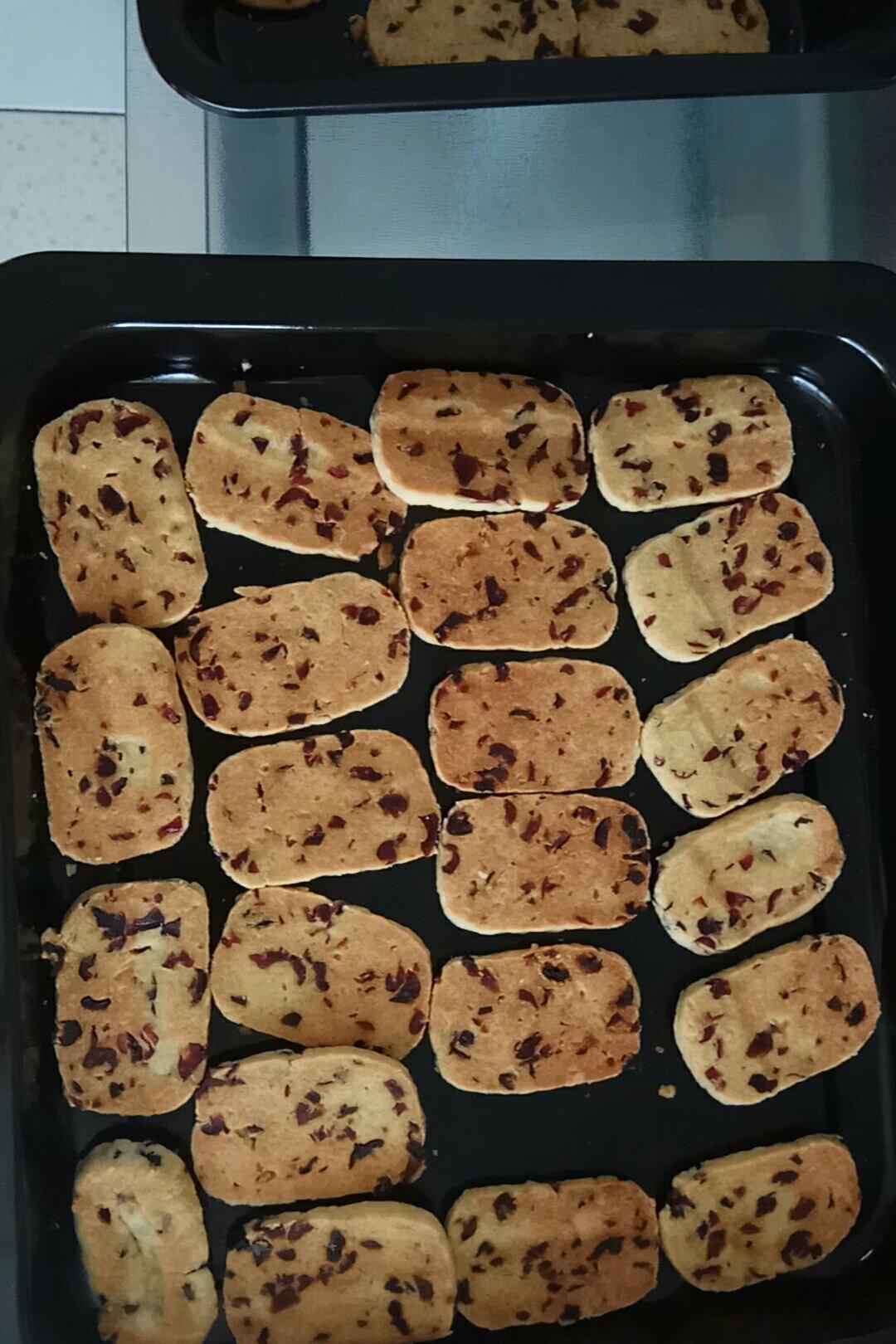 低糖少油版蔓越莓饼干