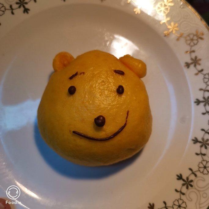 维尼小熊卡通馒头（南瓜馒头）