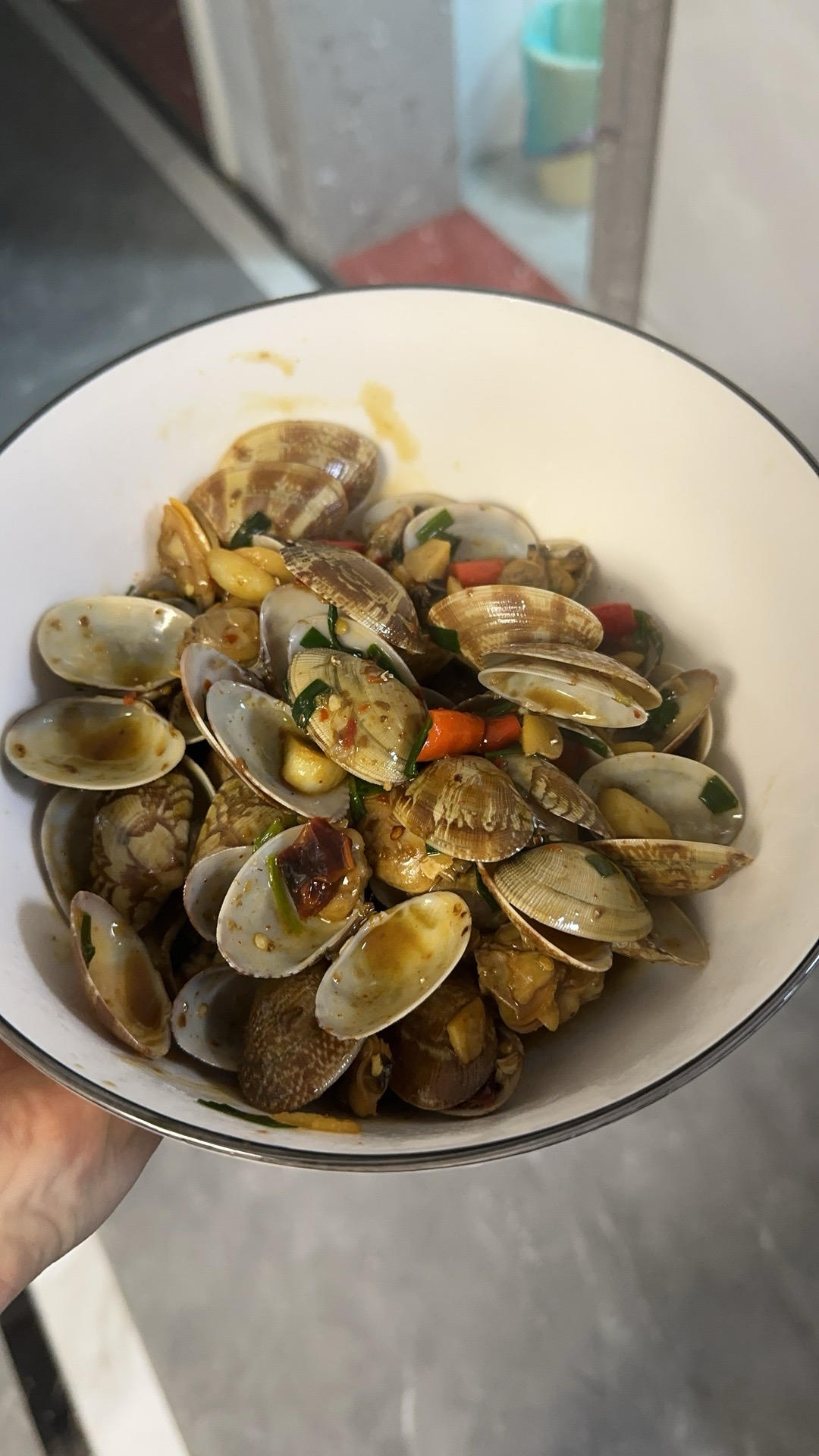 5分钟快手菜❗️秒杀路边摊爆炒花甲～好吃到爆