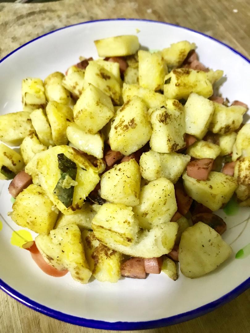 馒头新吃法——时蔬炒馍花（馍丁）