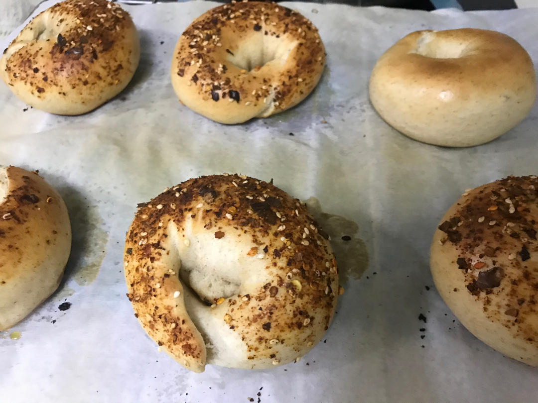 🥯全麦麻辣香肠贝果｜快手易做｜无需手套膜｜无需长时间发酵