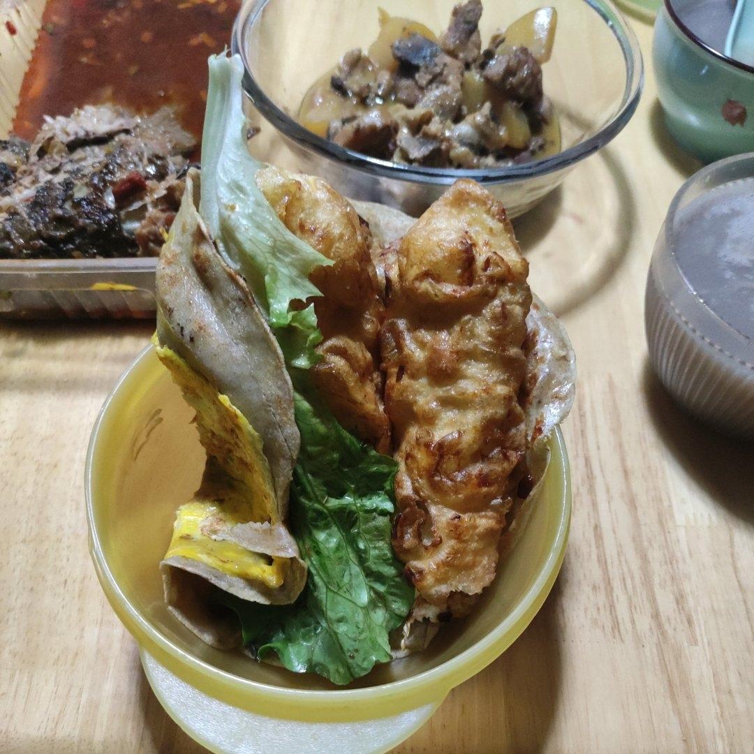 绿豆面煎饼果子