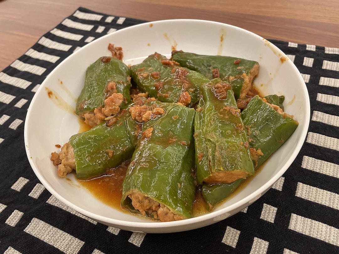 销魂青椒酿肉【超级下饭】
