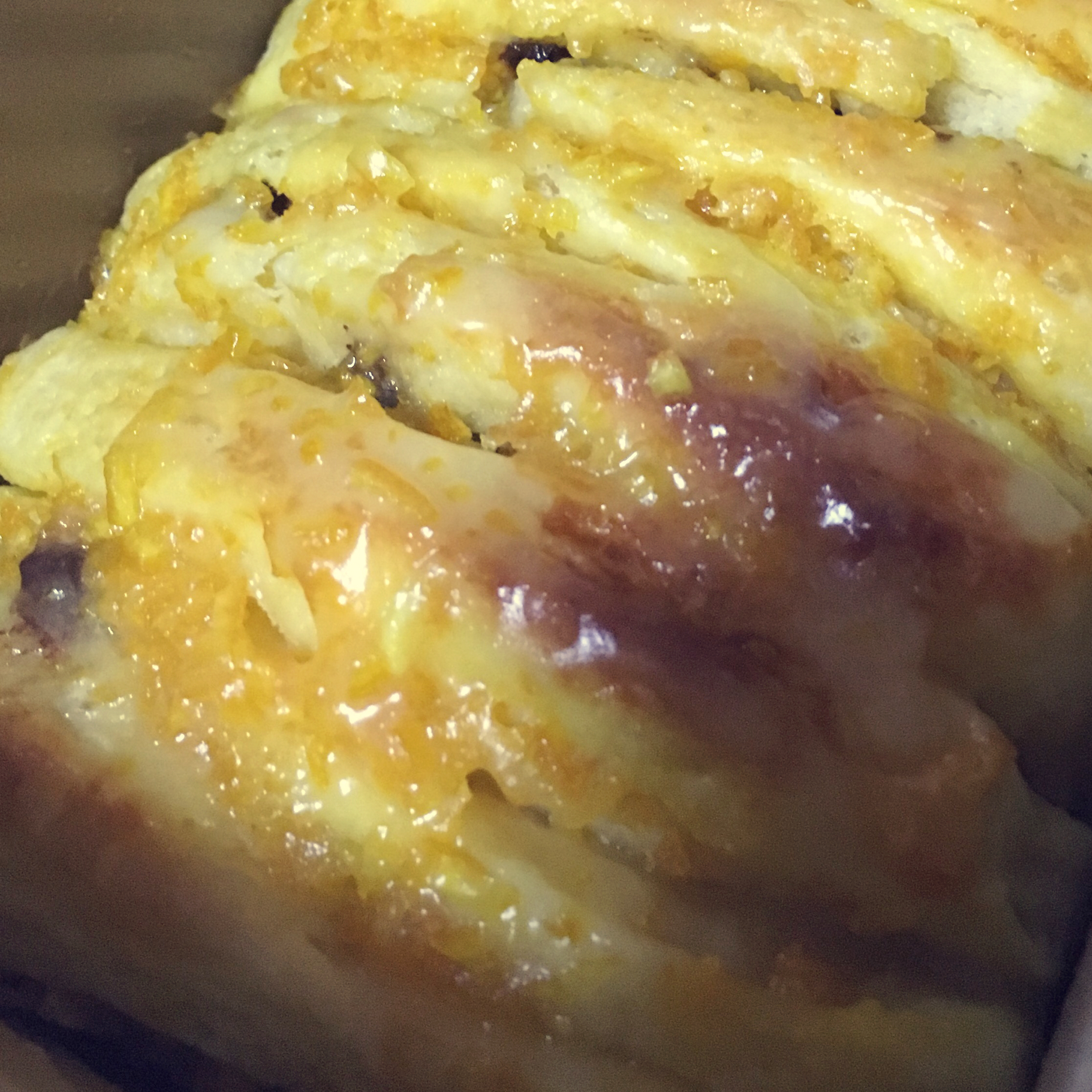 柔软香甜的鲜橙巧克力手撕面包