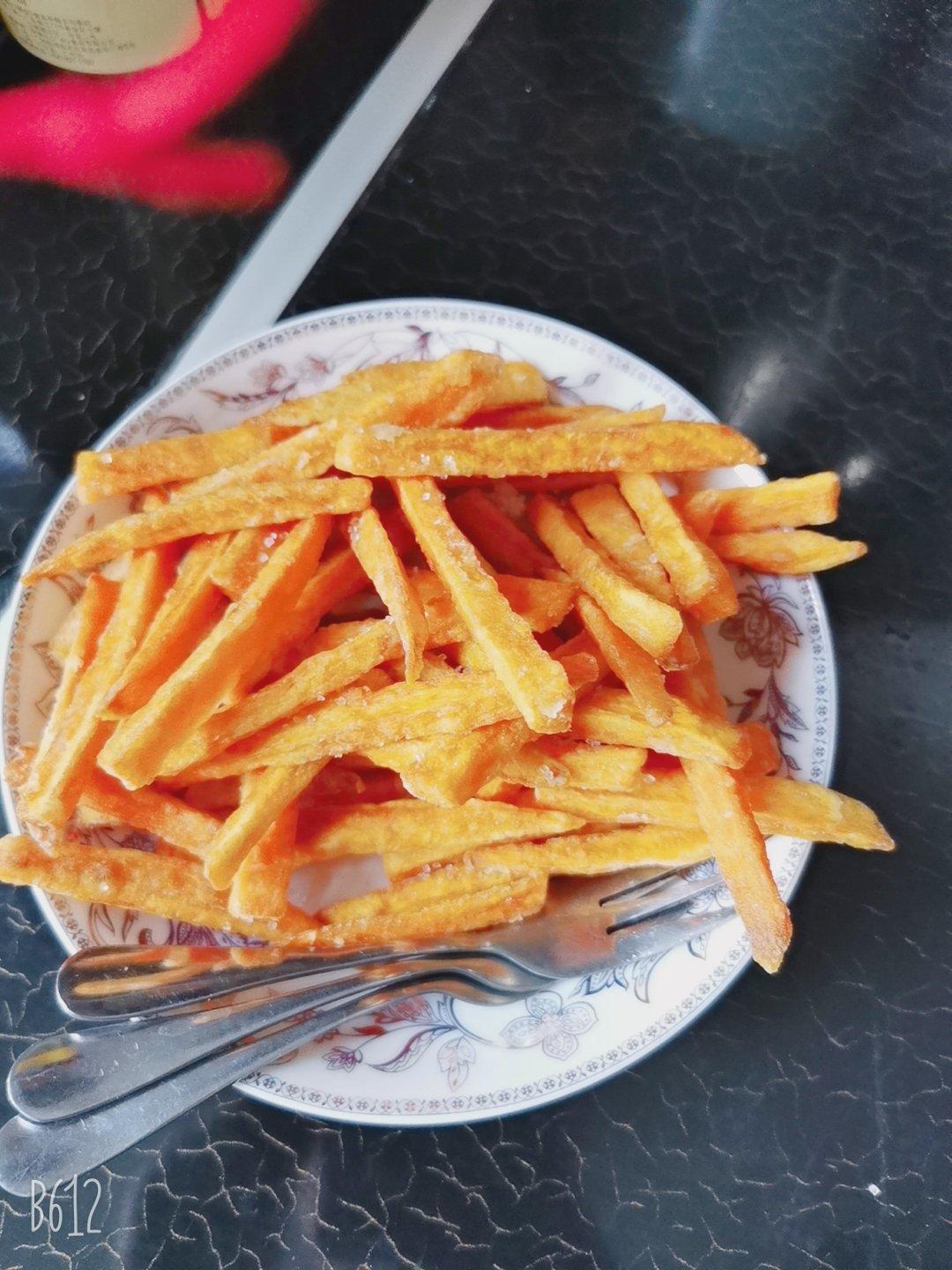 自制炸红薯条（比外边卖的更好吃）