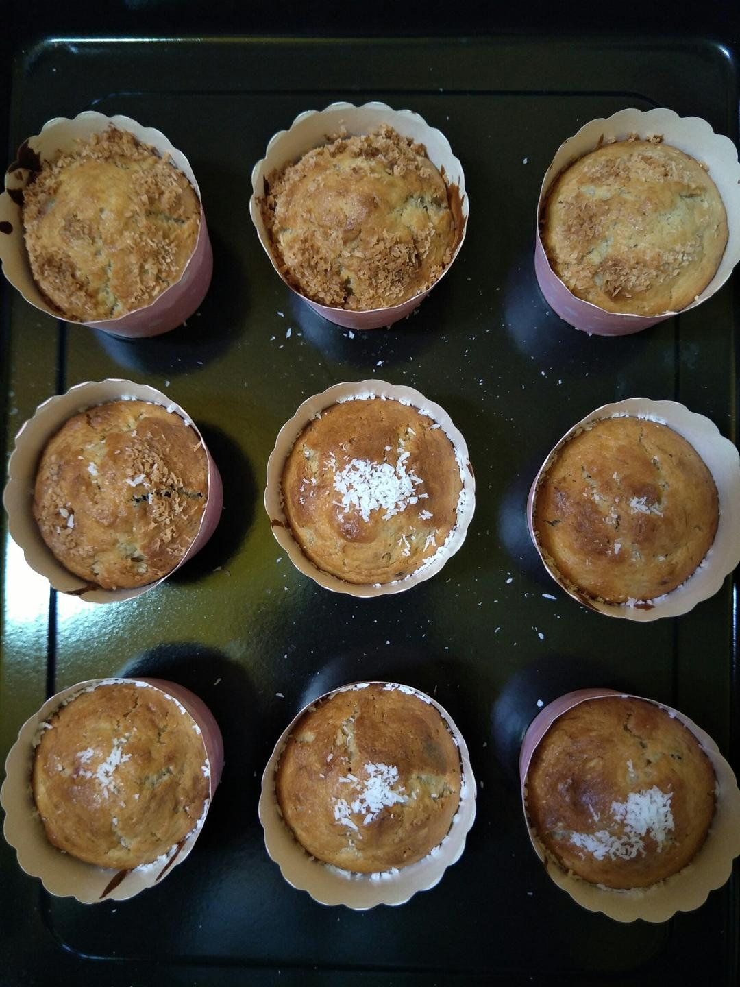 少女心的香蕉蔓越莓玛芬