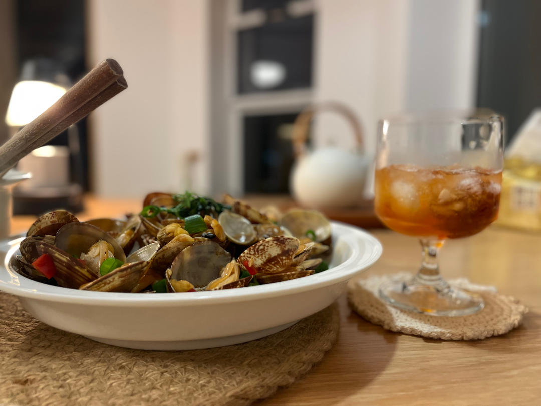 🉑️当小吃🉑️下饭·九层塔炒花蛤/花甲