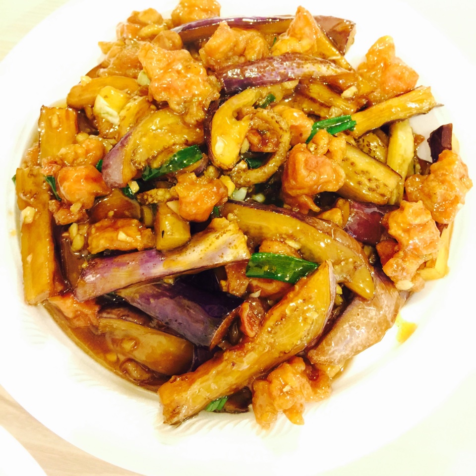 茄子鸡丁煲