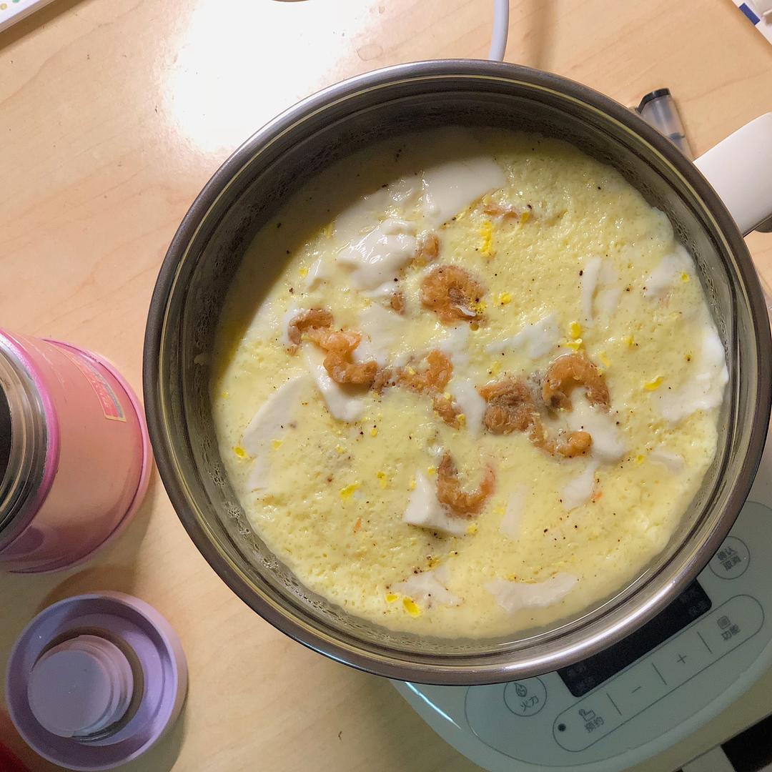 #宿舍低脂餐| 无油少盐豆腐蛋羹的做法