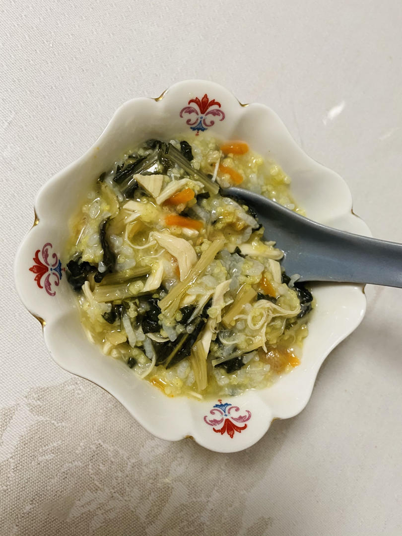 咸骨菜干粥