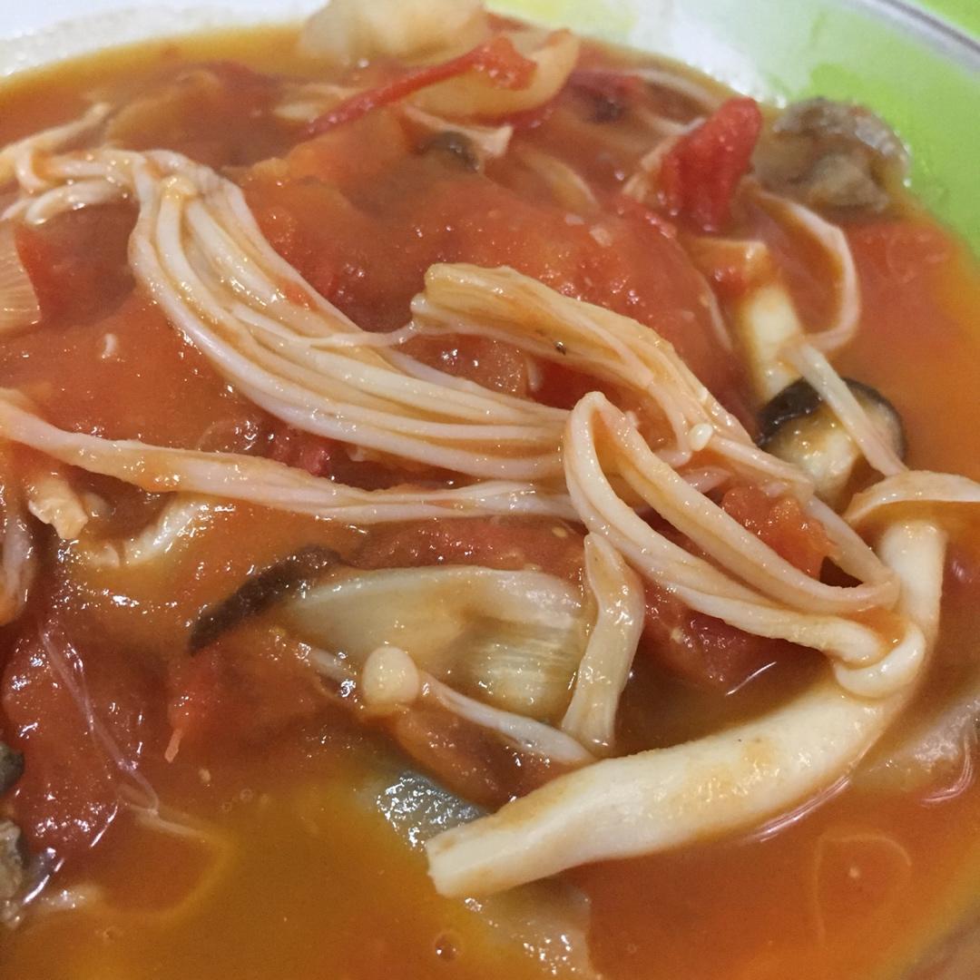 蘑菇烩西红柿