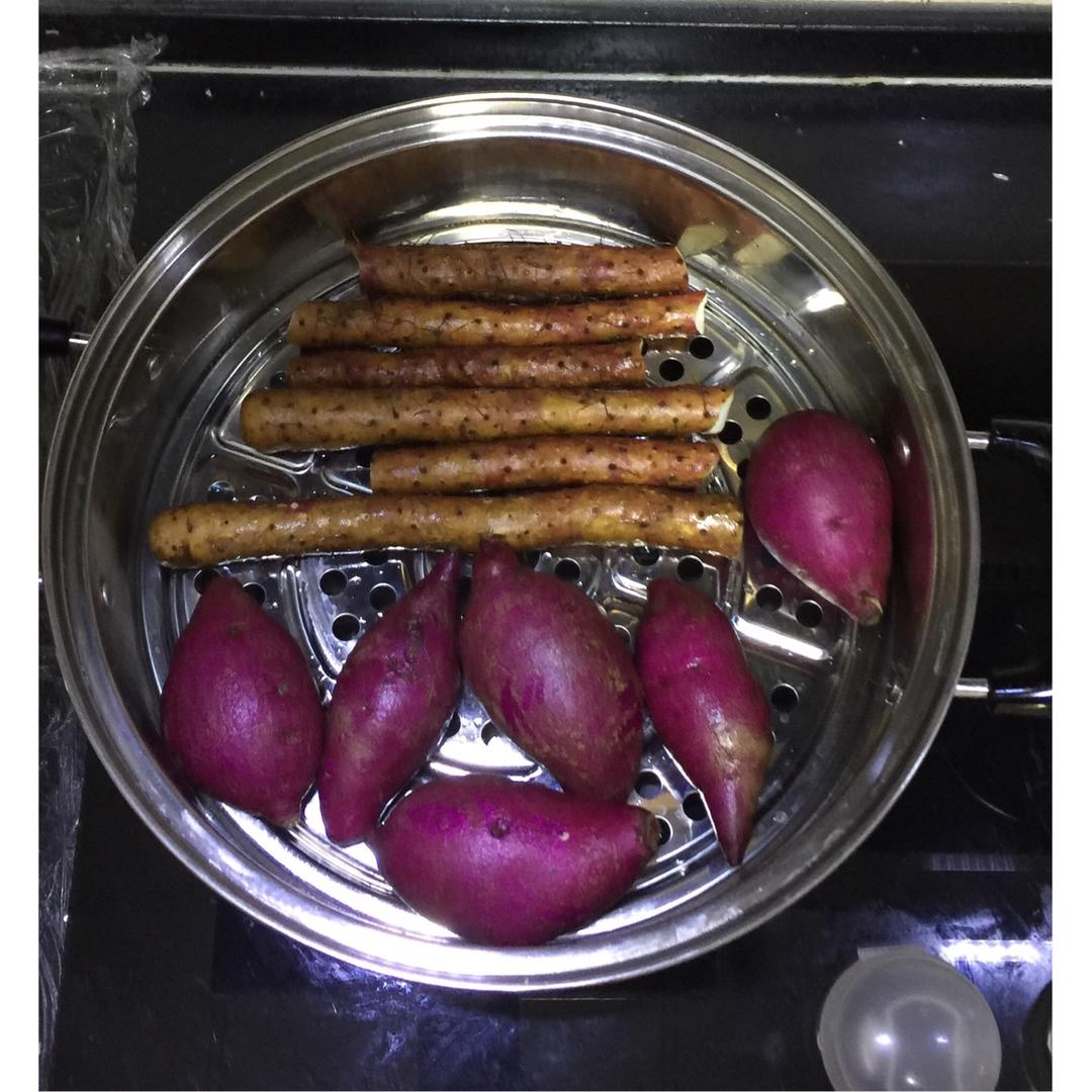 蒸紫薯