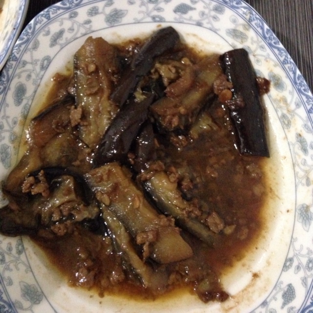 红烧肉末茄子