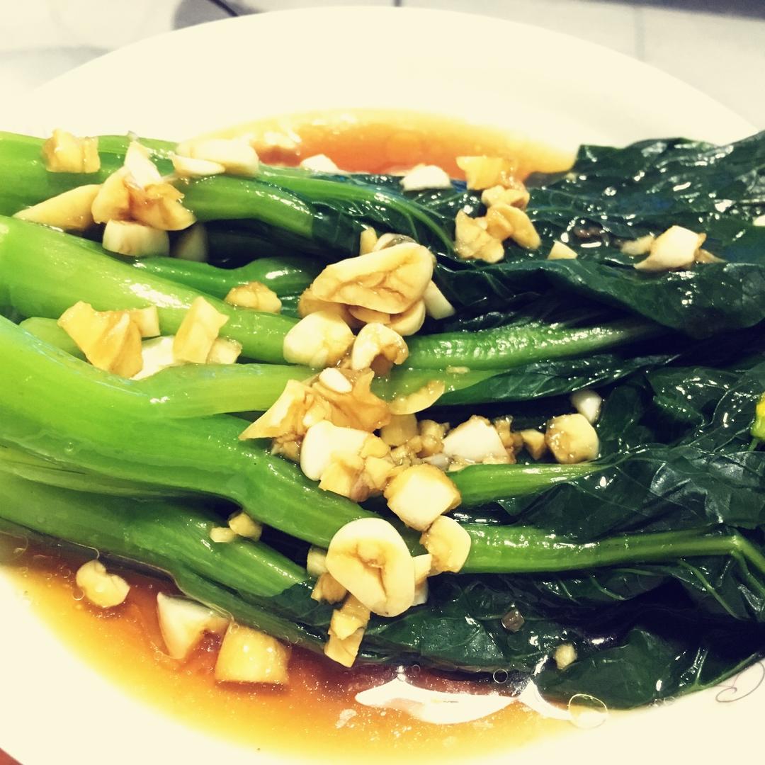 鳝鱼家做的蒜蓉青菜