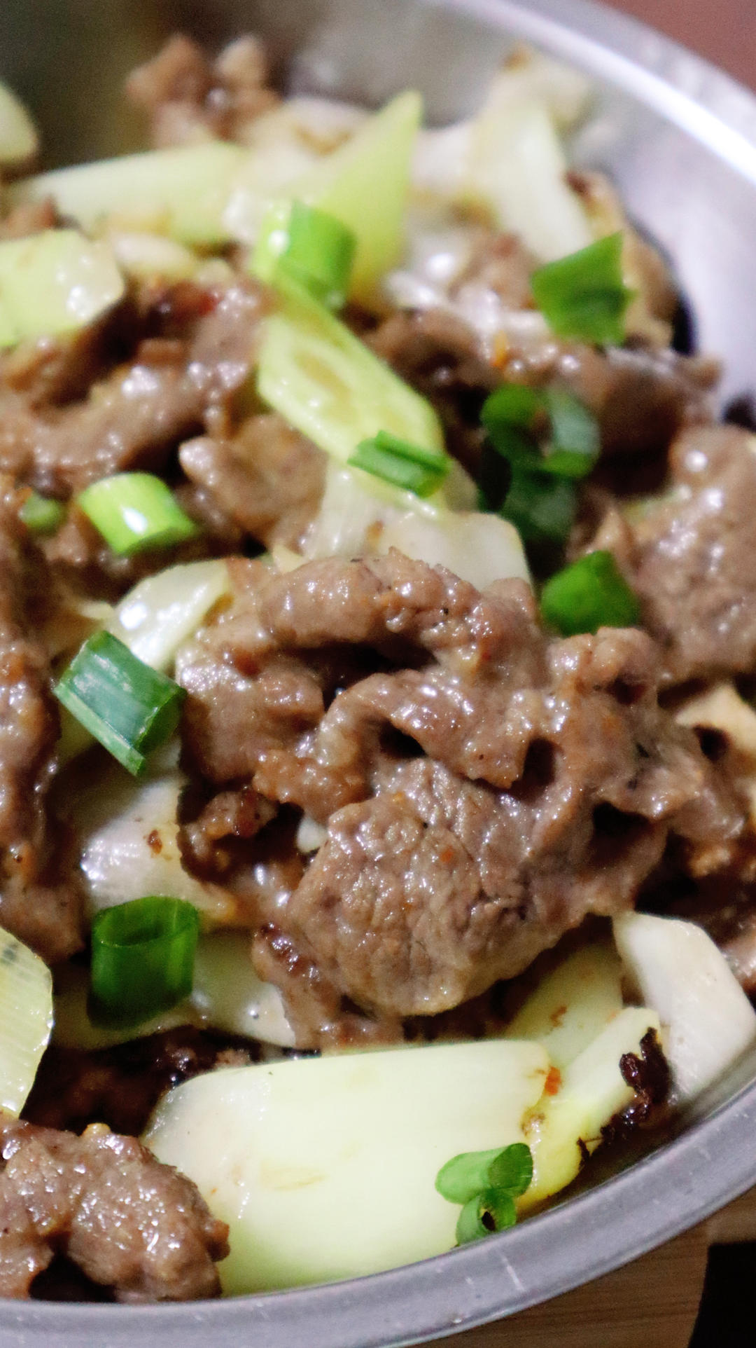 葱爆牛肉片