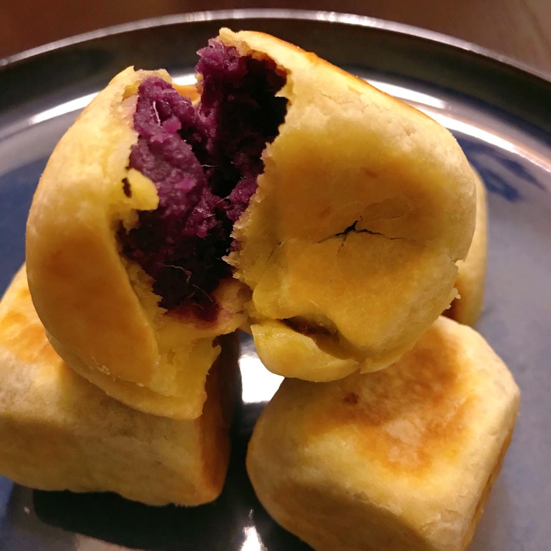 【爆浆紫薯仙豆糕】