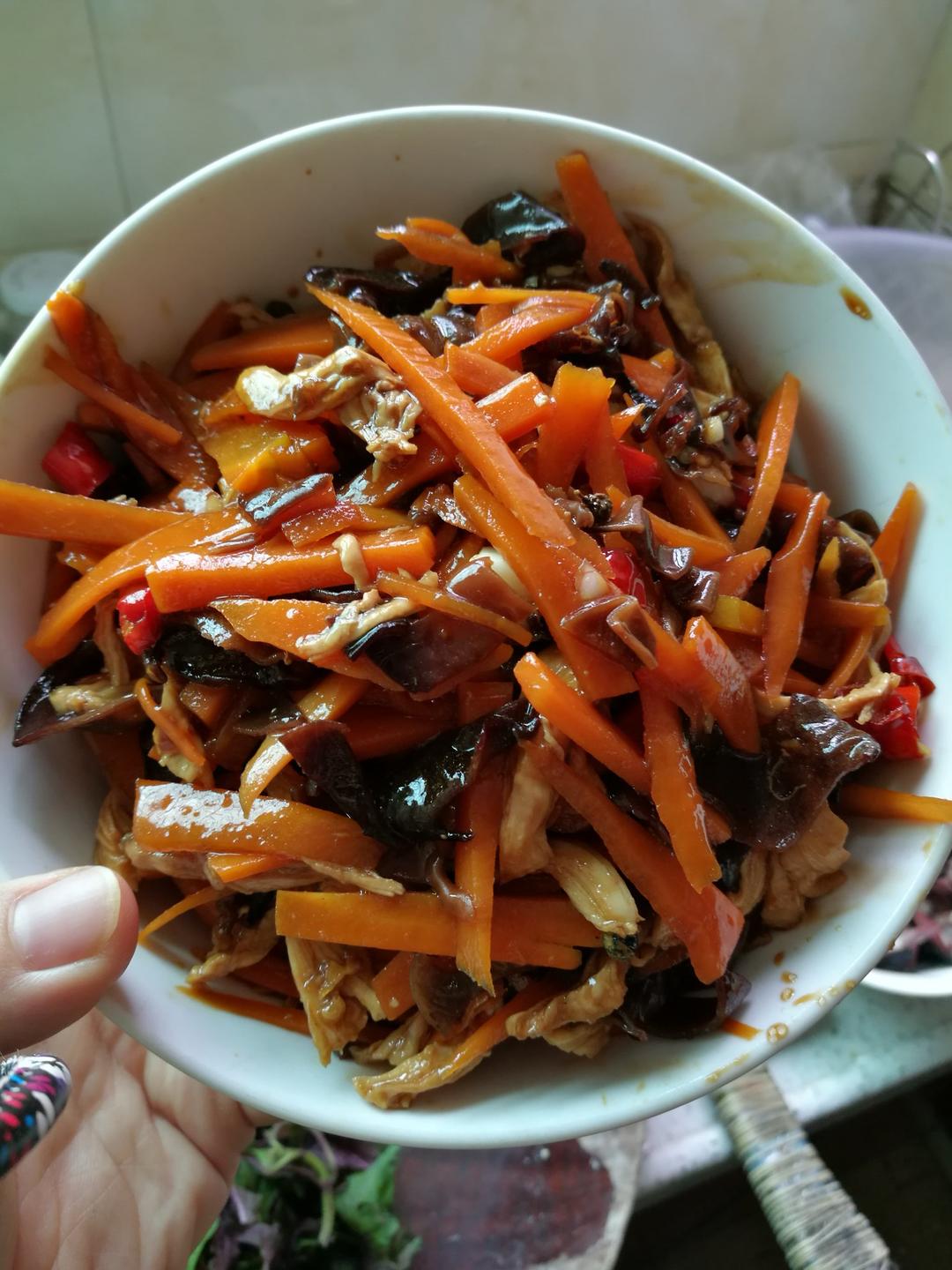 减脂健身｜凉拌手撕鸡丝（香辣&麻油版）